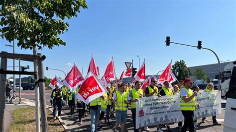 Streik bei Hermes in Haldensleben 